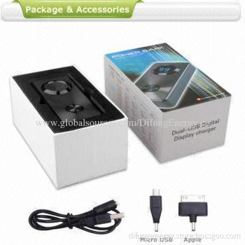 Top quality Samsung cell power bank 5,600mAh, dual USB luxury style for iPhone